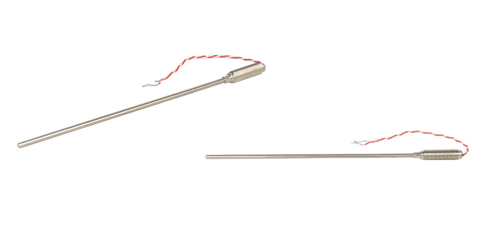 JIS Mineral Insulated Thermocouple with Threaded Pot and 100mm of PFA insulated Twin Twisted JIS lead
