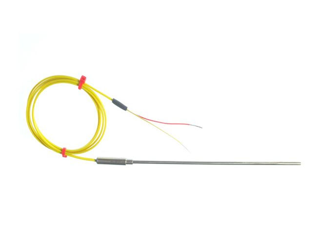 0.75mm Diameter Plain pot seal with 1 Metre of PFA insulated lead, 7/0.2mm flat pair with ANSI tails
