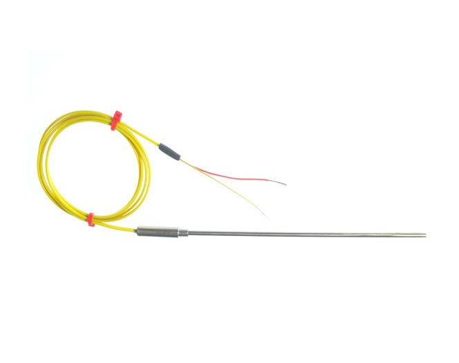 ANSI 0.5mm Diameter Plain pot seal with 1 Metre of PFA insulated lead ANSI, 7/0.2mm flat pair with tails