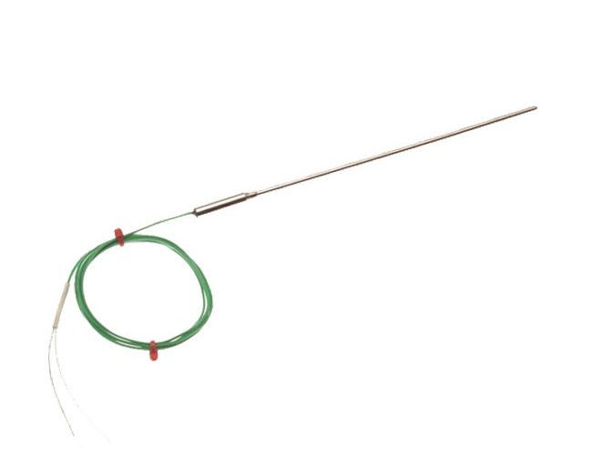 0.75mm Diameter Plain pot seal with 1 Metre of PFA insulated lead, 7/0.2mm flat pair with IEC tails - Grounded Junction