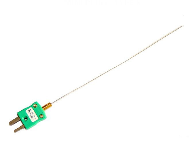 0.75mm Diameter Fast Response Thermocouple with Miniature IEC Plug