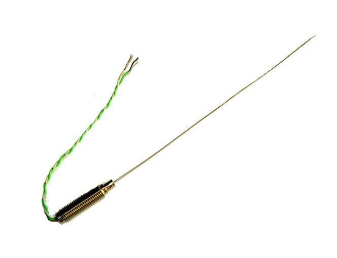 0.5mm Diameter Fast Respsone Thermocouple with threaded pot & tails IEC Type K
