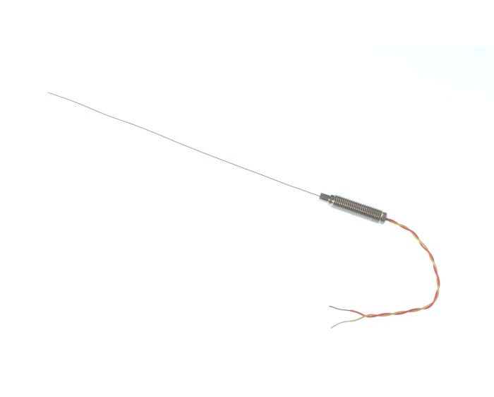 ANSI Mineral Insulated Thermocouple with Threaded Pot and 100mm of PFA insulated Twin Twisted ANSI lead