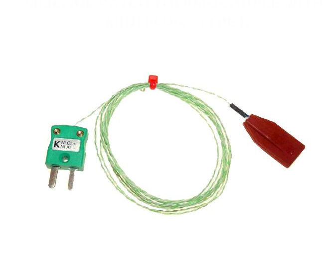 IEC Silicone Patch Thermocouple, PFA with Miniature Plug - Type K