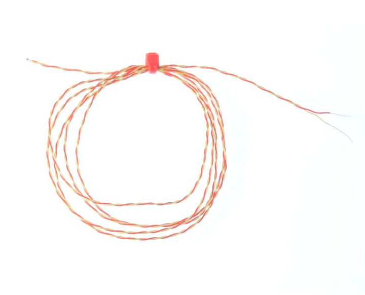 ANSI PFA Insulated Exposed Junction Thermocouple with Bare Tails - Type K - 7/0.2mm Strand Size