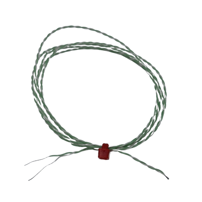 PFA insulated Twin Twisted IEC Exposed Junction Thermocouple with Bare Tails- Type K - 1/0.315mm