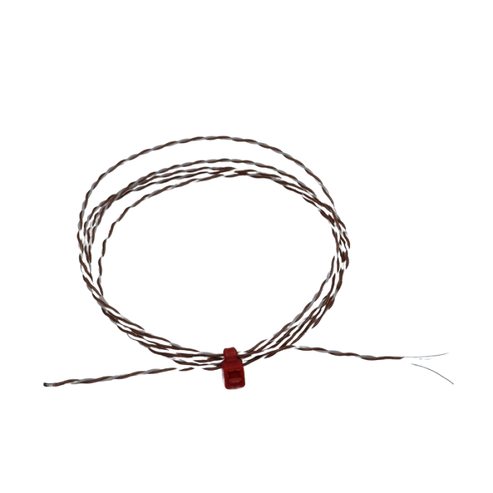 PFA insulated Twin Twisted IEC Exposed Junction Thermocouple with Bare Tails- Type T - 7/0.2mm