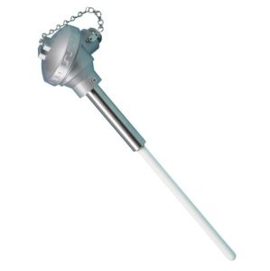 Ceramic Kiln Thermocouple For High Temperature (1400°C) with Aluminous Porcelain sheath - Type K - 300mm length