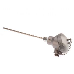 Pt100 Duplex 2 x 3 wire class A Resistance Thermometer, KNE Head - 100mm Probe Length