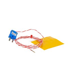 Fine Wire Disc Thermocouple, PFA with Miniature Plug - Type K JIS - 2m