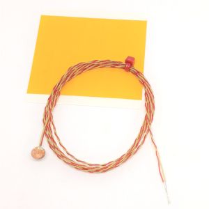 ANSI Fine Wire Disc Thermocouple, PFA with Miniature Plug - Type K-1m-Mini Plug Termination