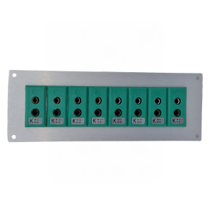 Thermocouple Connector Aluminium Panel with Type K IEC Standard Sockets-8