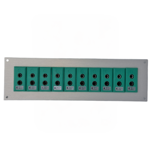Thermocouple Connector Aluminium Panel with Type K IEC Standard Sockets-10
