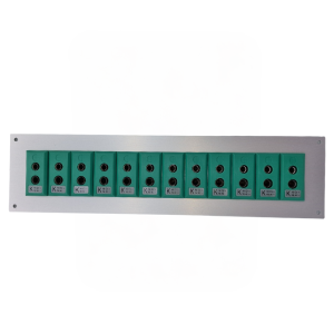 Thermocouple Connector Aluminium Panel with Type K IEC Standard Sockets-12