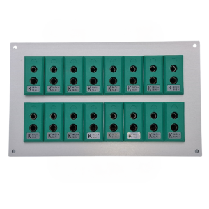 Thermocouple Connector Aluminium Panel with Type K IEC Standard Sockets-16