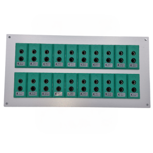 Thermocouple Connector Aluminium Panel with Type K IEC Standard Sockets-20