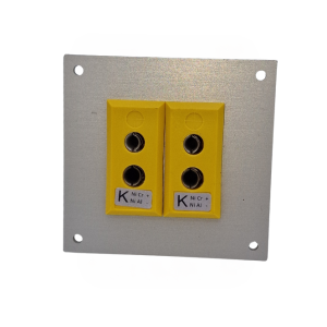 Thermocouple Connector Aluminium Panel with Type K ANSI Standard Sockets-2