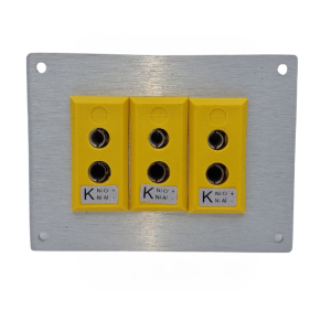 Thermocouple Connector Aluminium Panel with Type K ANSI Standard Sockets-3