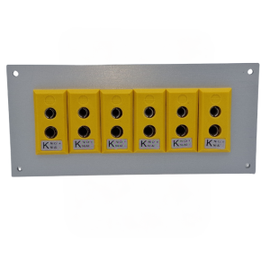Thermocouple Connector Aluminium Panel with Type K ANSI Standard Sockets-6