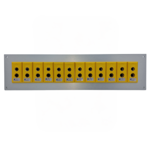 Thermocouple Connector Aluminium Panel with Type K ANSI Standard Sockets-12