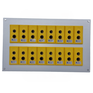 Thermocouple Connector Aluminium Panel with Type K ANSI Standard Sockets-16