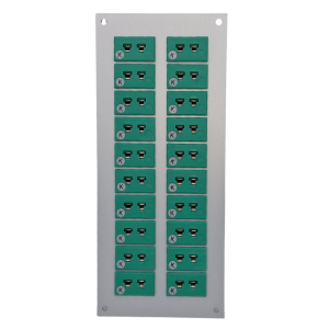 Thermocouple Connector Aluminium Panel with Type K IEC miniature Sockets 45mmW x 40mmH-18