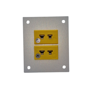Thermocouple Connector Aluminium Panel with Type K ANSI Miniature Sockets-2