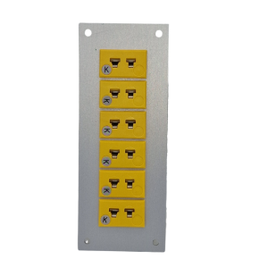 Thermocouple Connector Aluminium Panel with Type K ANSI Miniature Sockets-6