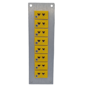 Thermocouple Connector Aluminium Panel with Type K ANSI Miniature Sockets-8