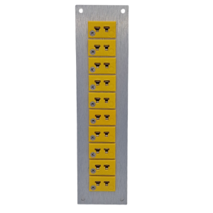 Thermocouple Connector Aluminium Panel with Type K ANSI Miniature Sockets-10