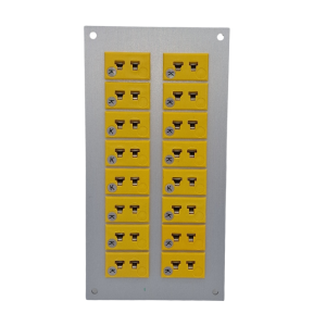 Thermocouple Connector Aluminium Panel with Type K ANSI Miniature Sockets-16
