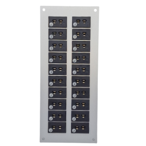 Thermocouple Connector Aluminium Panel with Type J IEC Miniature Sockets-20