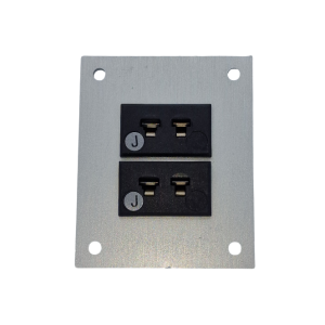 Thermocouple Connector Aluminium Panel with Type J ANSI Miniature Sockets-2