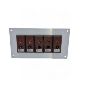 Thermocouple Connector Aluminium Panel with Type T IEC Standard Sockets-5