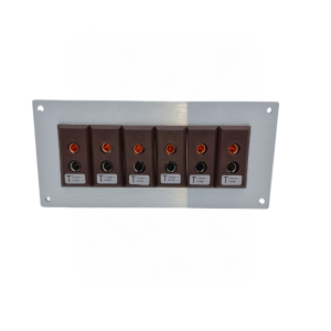 Thermocouple Connector Aluminium Panel with Type T IEC Standard Sockets-6