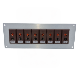 Thermocouple Connector Aluminium Panel with Type T IEC Standard Sockets-8