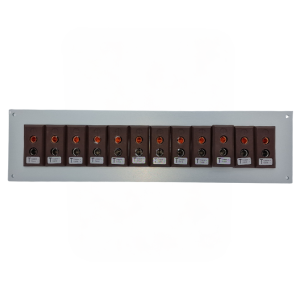 Thermocouple Connector Aluminium Panel with Type T IEC Standard Sockets-12