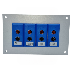 Thermocouple Connector Aluminium Panel with Type T ANSI Standard Sockets-4