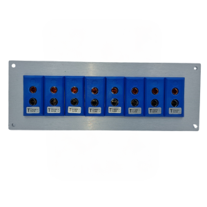 Thermocouple Connector Aluminium Panel with Type T ANSI Standard Sockets-8