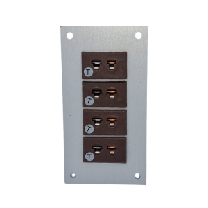 Thermocouple Connector Aluminium Panel with Type T IEC Miniature Sockets-4