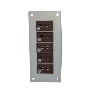 Thermocouple Connector Aluminium Panel with Type T IEC Miniature Sockets-5