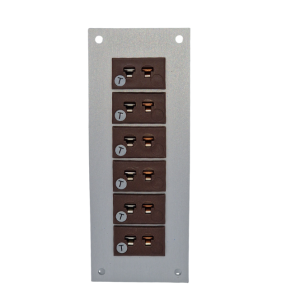 Thermocouple Connector Aluminium Panel with Type T IEC Miniature Sockets-6