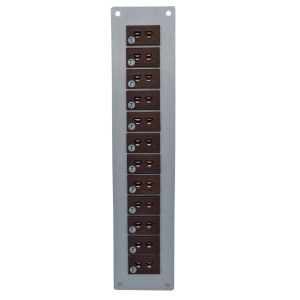 Thermocouple Connector Aluminium Panel with Type T IEC Miniature Sockets-12