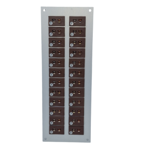 Thermocouple Connector Aluminium Panel with Type T IEC Miniature Sockets-24