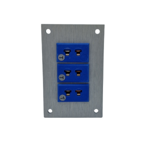 Thermocouple Connector Aluminium Panel with Type T ANSI Miniature Sockets-3