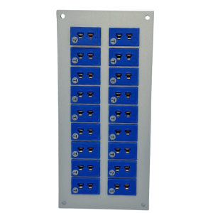 Thermocouple Connector Aluminium Panel with Type T ANSI Miniature Sockets-18