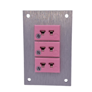 Thermocouple Connector Aluminium Panel with Type N IEC Miniature Sockets-3