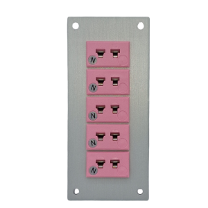 Thermocouple Connector Aluminium Panel with Type N IEC Miniature Sockets-5