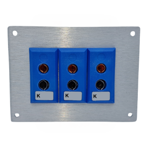 Thermocouple Connector Aluminium Panel with Type K JIS Standard Sockets-3
