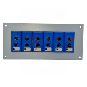 Thermocouple Connector Aluminium Panel with Type K JIS Standard Sockets-6